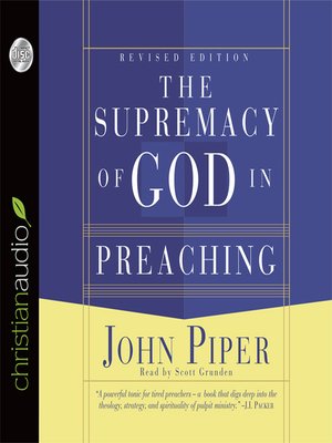 cover image of Supremacy of God in Preaching